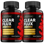 Clear Flux Capsules - ClearFlux Advanced Supplement, Maximum Strength, Maintain Healthy Levels, 2 Pack, 120 Capsules