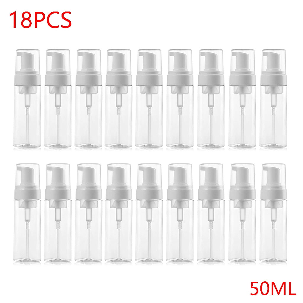 Clear Foam Dispenser Bottles Mini Liquid Foaming Bottles Travel Foaming Soap Pump Dispenser for Refillable Castile