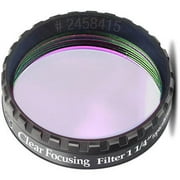 Clear Focusing Filter 1 1/4" (Optically Polished)