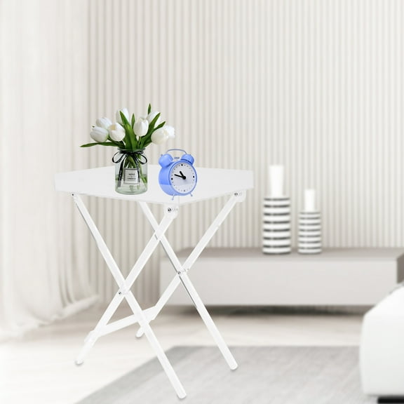 Clear Foldable Acrylic Table, Scratch-Resistant Surface, Compact Dining Desk & Temporary Workstation