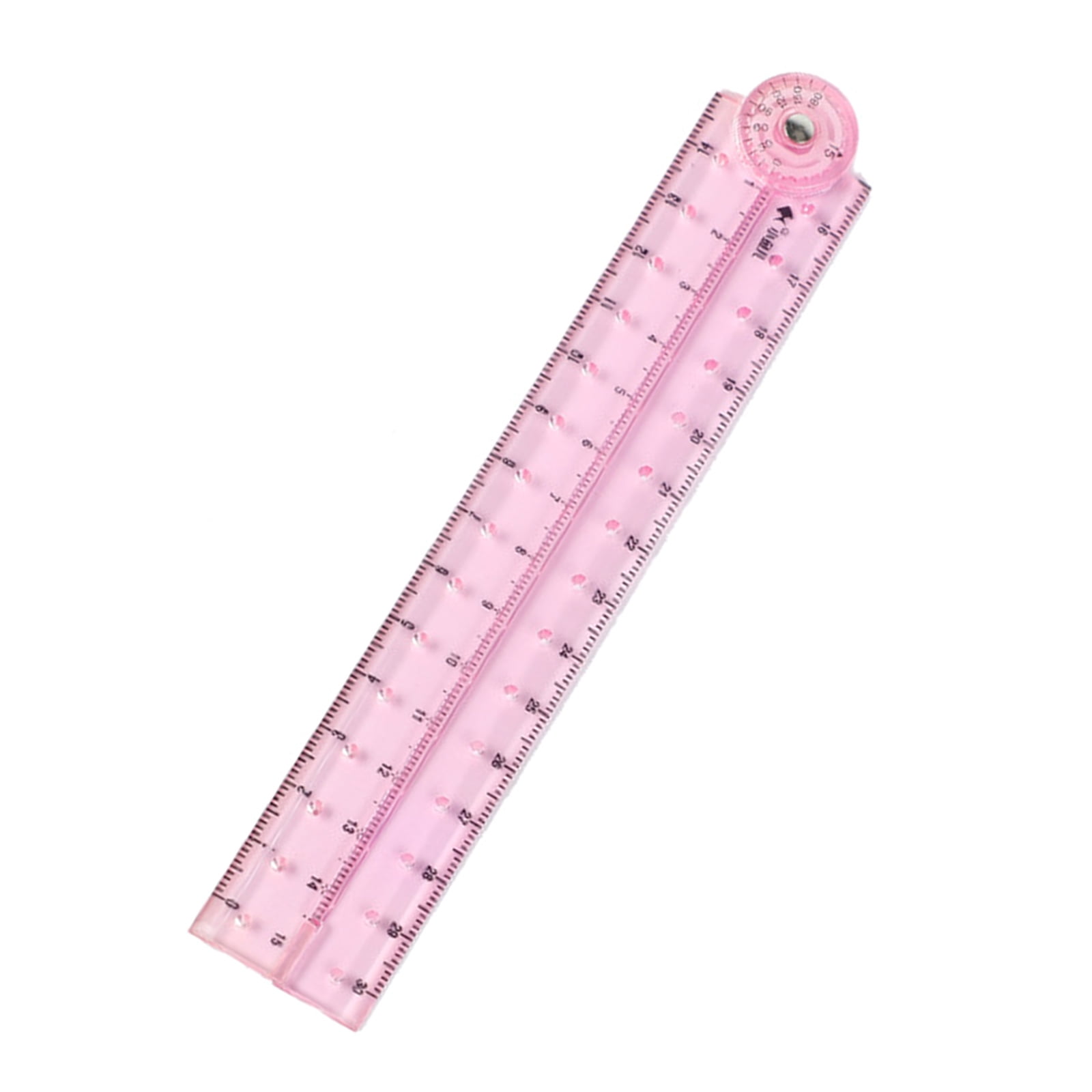 Clear Folding Ruler Flexible Drawing Ruler Centimeters Scale Measuring ...