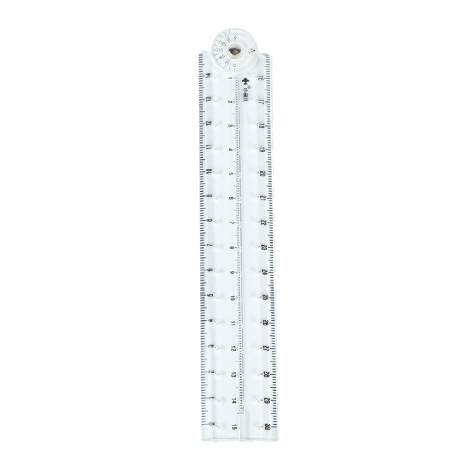 Clear Folding Ruler Flexible Drawing Ruler Centimeters Scale Measuring ...