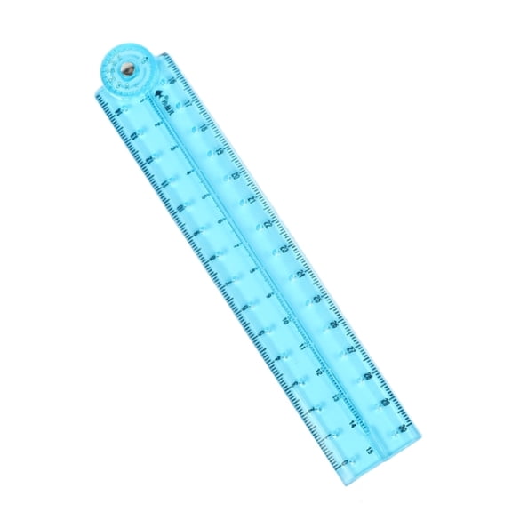 Clear Folding Ruler Flexible Ruler Centimeters Scale Ruler for Drawing Measuring