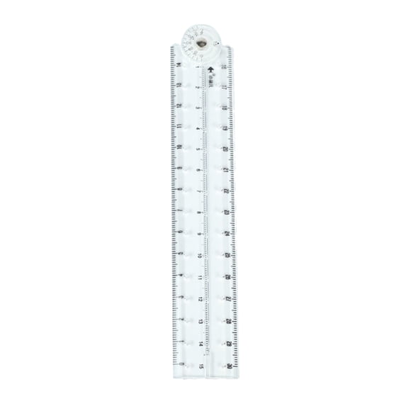 Clear Folding Ruler Flexible Ruler Centimeters Scale Ruler for Drawing Measuring