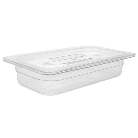Clear Food Pans with Lids Storage Containers for Fridge Pizza Turnover Box