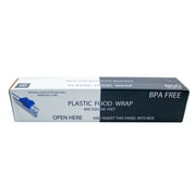 Clear Food Plastic Wrap, 800 sq. ft. BPA-Free, Optional Slider Cutter & Edge Blade By 24/7 Bags