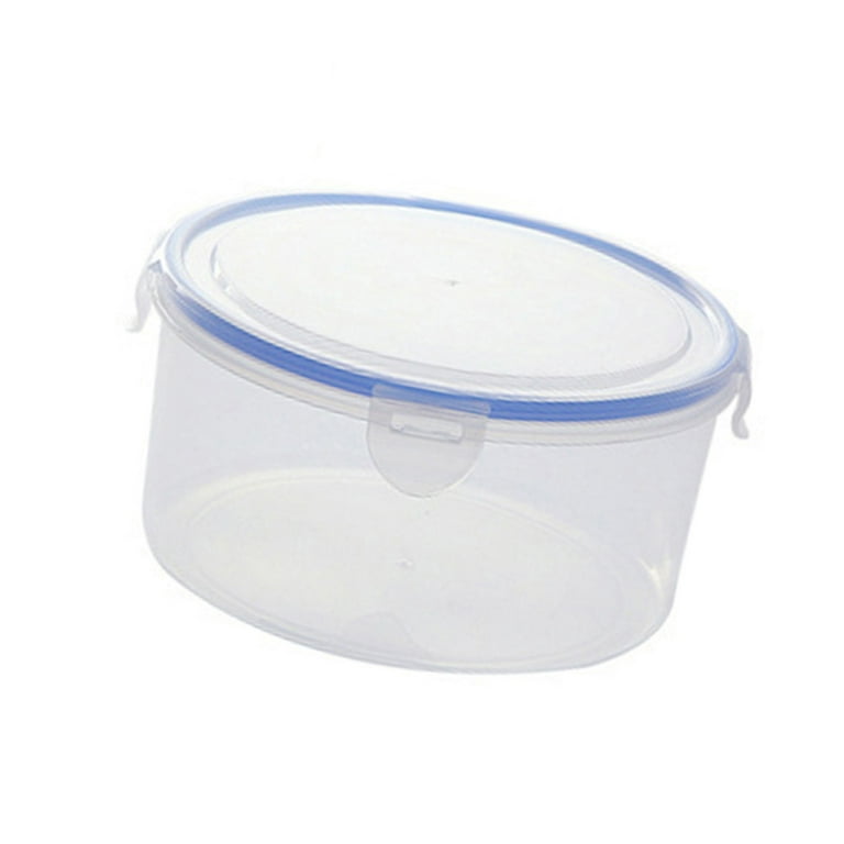 4Pcs Clear Rectangular Disposable Plastic Food Container Lunch