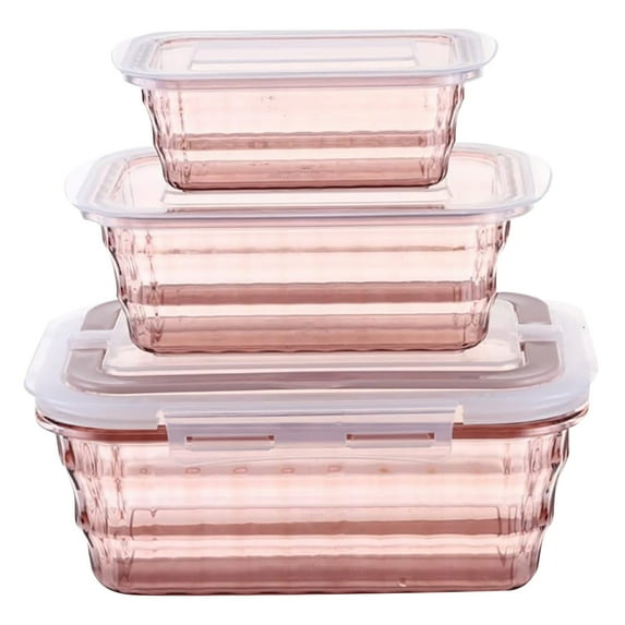 Clear Food Storage Containers with Tureen Bowl Airtight Sealed Kitchen Organizers for Cereal Oatmeal Fruits Snacks Pantry Organization