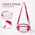 thumbnail image 1 of Clear Football Purse, Football Shaped Clear Stadium Bag,Clear Bag For Stadium Events And Concerts, 1 of 4