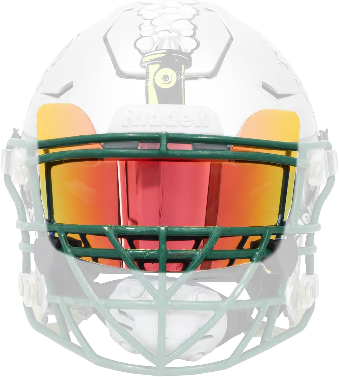 clear shield on football helmet Bifrost Rainbow Eye-Shield Visor The Unique Sports Clear View Visor for Football Helmet is made of a 3mm shatterproof polycarbonate lenses Clear Football Visor for Adults