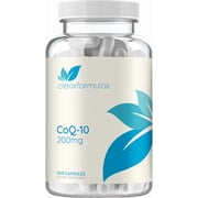 كبسولات Clear Formulas CoQ10 200mg 200 مع BioPerine - امتصاص سريع غير معدّل وراثيًا