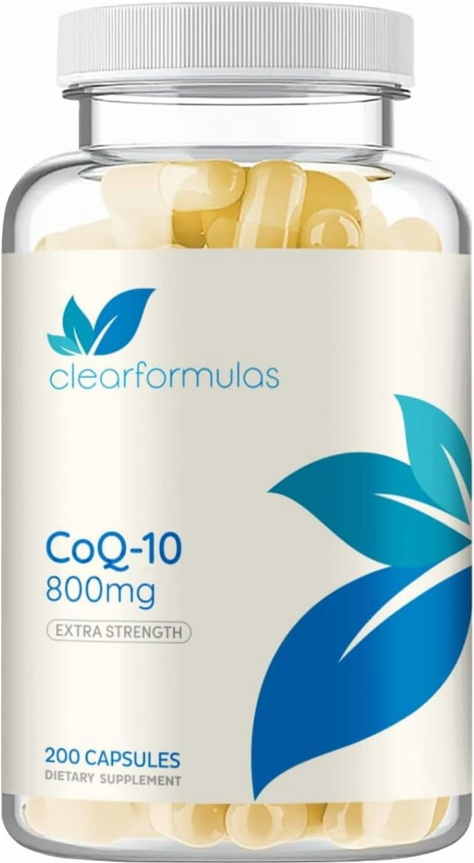 Clear Formulas Pure CoQ10 800mg Per Serving Extra Strength - 200 Veggie Capsules