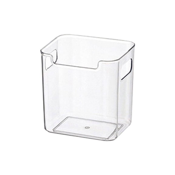 Clear Freezer Storage Bins Bottom Drawer Fridge Organizer, Freezer Storage Containers with Handles, Stackable Plastic Kitchen Bins for Refrigerator, Pantry, Cabinet