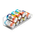 thumbnail image 1 of Clear Fridge Soda Can Organizer Bin Holds 9 Standard 12 oz Cans, 1 of 5
