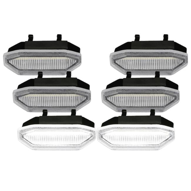 Clear Front Grille Lights for 2015-2017 Ford Mustang