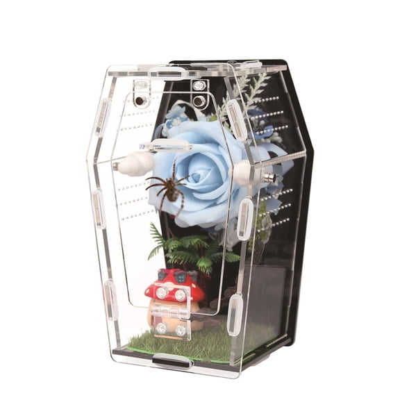 Clear Front Opening Acrylic Enclosure For Small Reptiles And Amphibians Pet Terrarium For Jumping Spiders