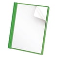 thumbnail image 1 of Clear Front Report Cover, Prong Fastener, 0.5" Capacity, 8.5 X 11, Clear/green, 25/box | Bundle of 2 Boxes, 1 of 1