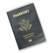 Clear Frosted Passport Cover Plastic Passport Protector Vinyl ID Card Protector Case Holder Travel Pack of 6