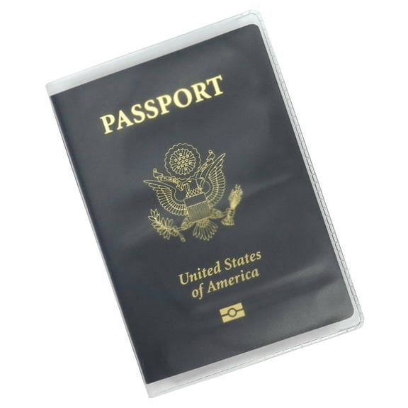 Clear Frosted Passport Cover Plastic Passport Protector Vinyl ID Card Protector Case Holder Travel Pack of 6