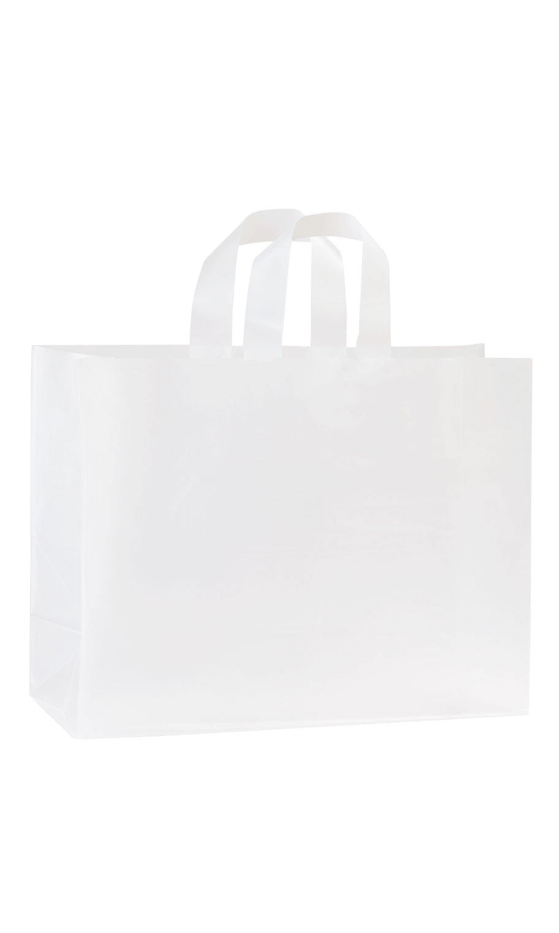 Large Bags For Small Business Frosted Shopping Bags 50-Pack - 16x12x6 ...