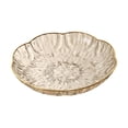 thumbnail image 1 of Clear Fruit Plate Food Serving Container Transparent Food Serving Platter Glacier Texture Plastic for Home Entertaining, 1 of 9