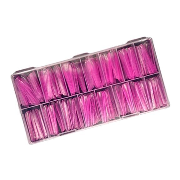 Clear Full Covers Duals Nails Systems Form UVS Gel Acrylic Nails Art Mold Artificial Nails Tips with Scale for Extension