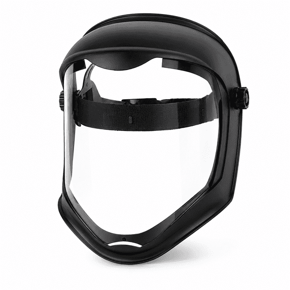 Clear Full Face Safety Shield with Adjustable Headgear, Protective Face Visor for Grinding, Cutting, Polishing, Construction, DIY and Outdoor Work