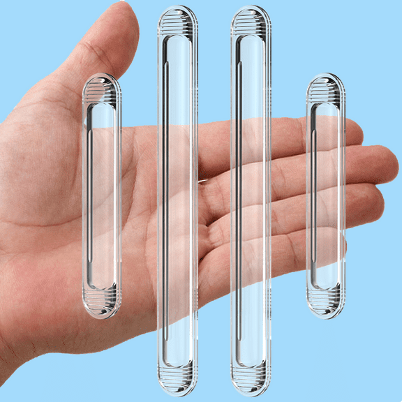 Clear Furniture Bumpers Silicone Rubber Wall Protector from Chair Back Rail Adhesive Chair Wall Protector for Shower Door, Cabinet Door, Car Door Guards Edge and Toilet Lids