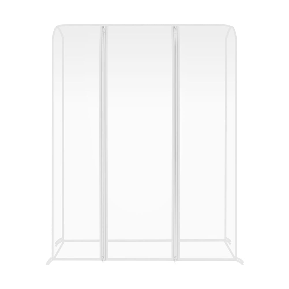 Clearn Rack Cover CIMAXIC Clear Garment Rack Cover with Adjustable Ropes, Easy to Install ...