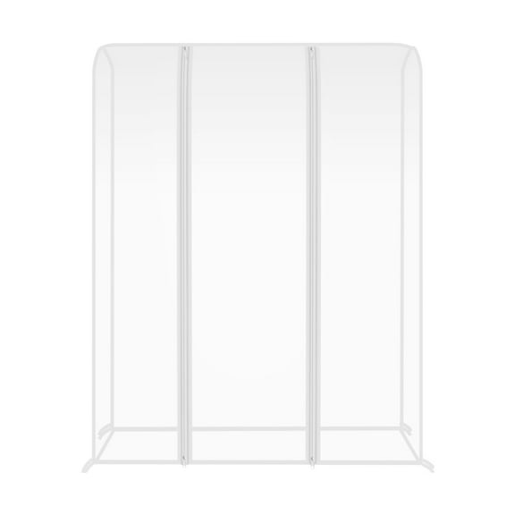 CIMAXIC Clear Garment Rack Cover with Adjustable Ropes, Easy to Install, PEVA Material Protector