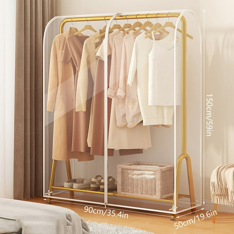 Plastic clothes rack covers hotsell