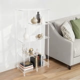 Clear Geometric Bookcase, Open Display Book Shelf, Acrylic Cuboid — free download