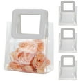 thumbnail image 1 of Clear Gift Bag with Handle, Transparent PVC Gift Bag, Heavy Duty Reusable Gift Wrap Bags for Bridal Party, Baby Shower, Wedding Favor, Plastic Party Favor Bags 3 Pcs Shopping Bag Bulk- 7.9"x3.9"x7.1", 1 of 8