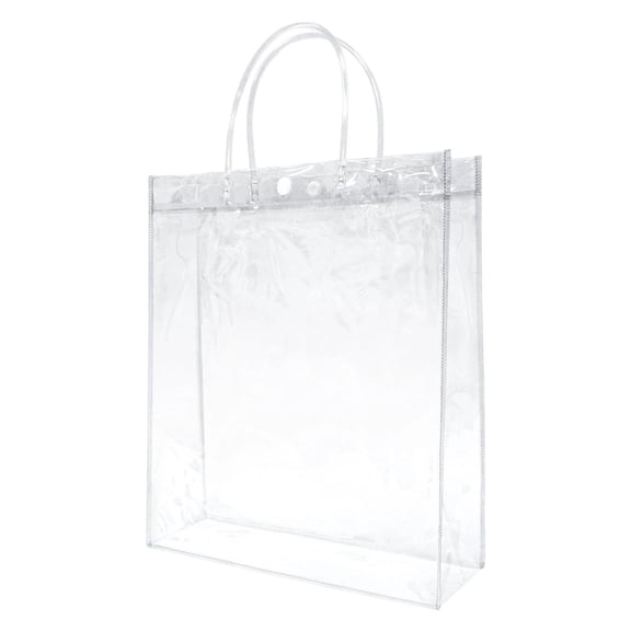 Clear Gift Bag,Small Gift Bag with Handles,Reusable Plastic Gift Bag,Clear Plastic Party Favor Bag,Transparent Tote Bag, Gift Wrap Bag for Wedding Birthday Mother's Day, 5.1x2.75x5.9 inch(20x15cm)