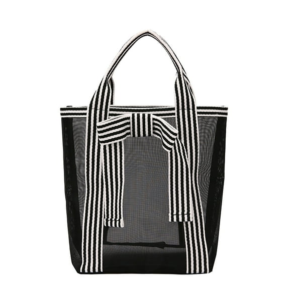 Clear Gift Bags Transparent Hollow Mesh Tote for Women, Large Gift Bags Fashion Shoulder Messenger Travel Tote