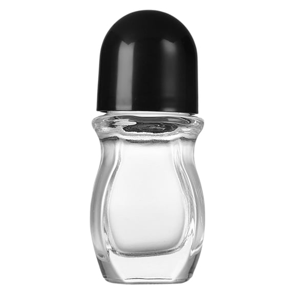 Clear Glass Bottles Eempty Roller Bottles Clear Travel Storage Container Leak Proof for Various Liquid Use