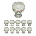 thumbnail image 1 of Clear Glass Cabinet Knobs Round 1.5 Inch Projection, 30mm dia. 10 pcs, 1 of 8