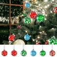 thumbnail image 1 of Clear Glass Christmas Ball Ornaments - Hand-Blown Hanging Decor for Xmas Trees, Home Windows & Outdoor Gardens/Patios, Sparkling Balls to Elevate Holiday Festivity, 2.95*2.75in, A, 1 of 7