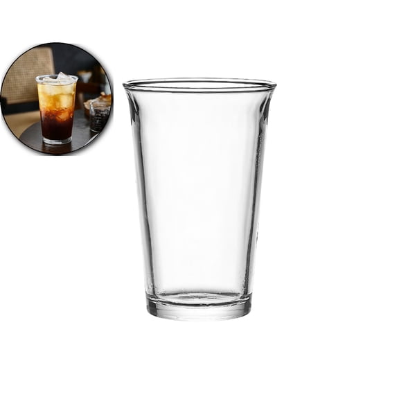 Clear Glass Coffee Mug, Breakfast Drinking Cup, Versatile Milk Tea Glassware for Home Use