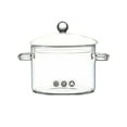 thumbnail image 1 of Clear Glass Cooking Pot with Lid Stovetop Borosilicate Saucepan for Soup Stew Pasta Milk Tea Heat Kitchen Cookware, 1 of 6