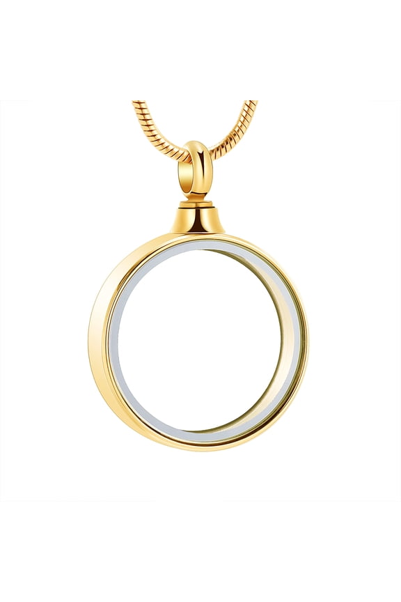 Clear Glass Cremation Jewelry for Ashes Urn Necklace Lockets for Ashes of Loved One
