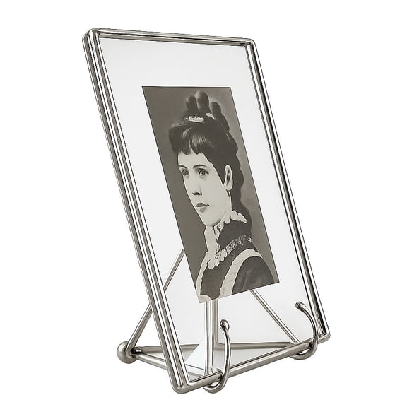 Clear Glass Float Frame 4x5 3x4 Silver by Bedford Downing - 3x4