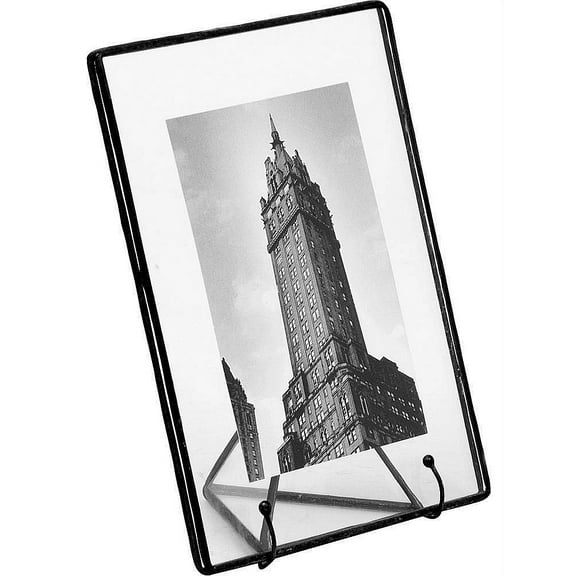 Clear Glass Float Frame 9x11 8x10 Black by Bedford Downing - 8x10