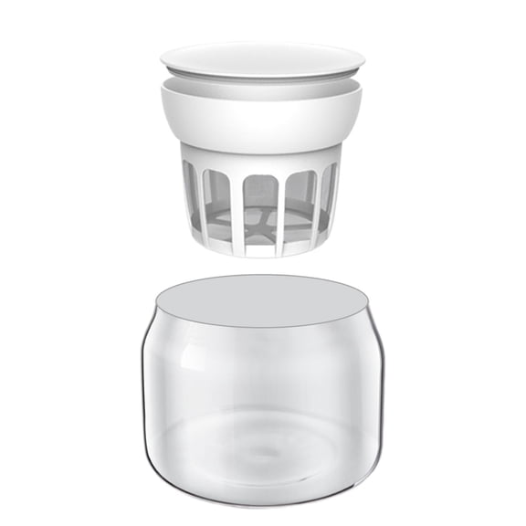Clear Glass Jars ,Glass Yogurt Container, Replacement Glass Pudding Jars Yogurt Jars,Glass Container for Milk,Jams,Mousse Bottle and Filter