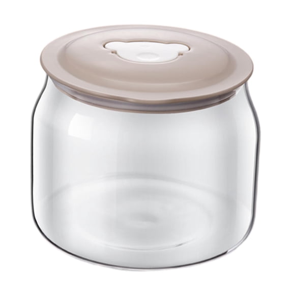 Clear Glass Jars ,Glass Yogurt Container, Replacement Glass Pudding Jars Yogurt Jars,Glass Container for Milk,Jams,Mousse Bottle with Lid