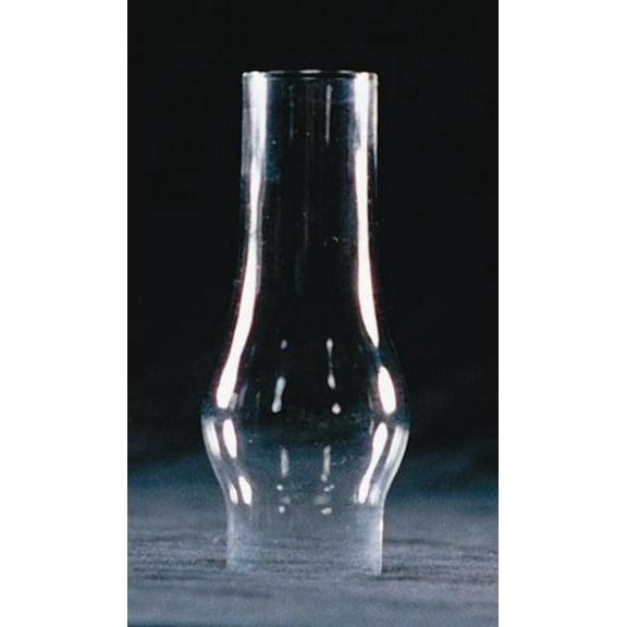 Clear Glass Lamp Chimney, Replacement Hurricane Globe Measures 1 1/8 Inch Diameter Base x 3 3/4 Inches High for Oil or Kerosene Lanterns
