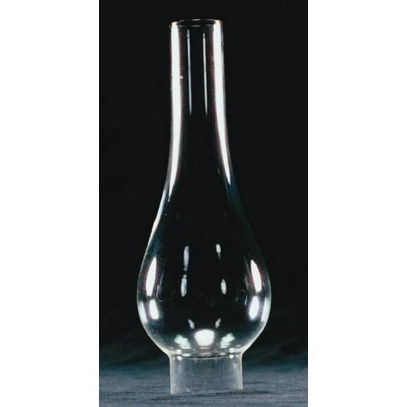 Clear Glass Lamp Chimney, Replacement Hurricane Globe Measures 1 3/8 Inch Diameter Base x 6 3/4 Inches High for Oil or Kerosene Lanterns