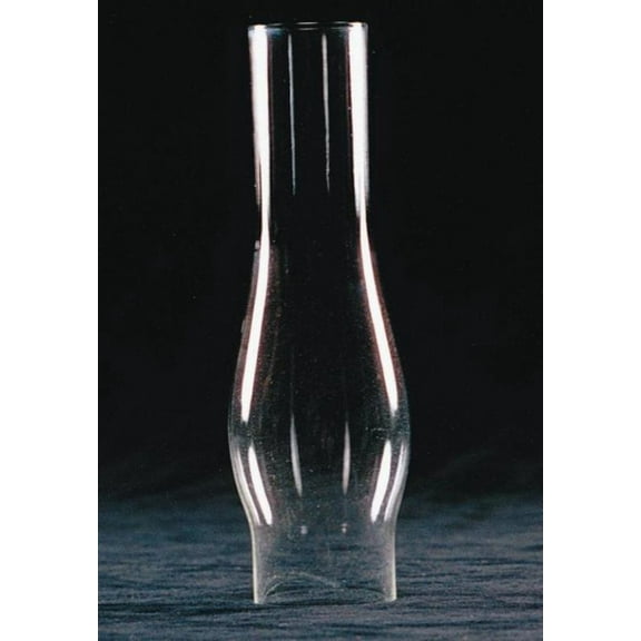 Clear Glass Lamp Chimney, Replacement Hurricane Globe Measures 1 5/8 Inch Diameter Base x 6 1/2 Inches High for Oil or Kerosene Lanterns