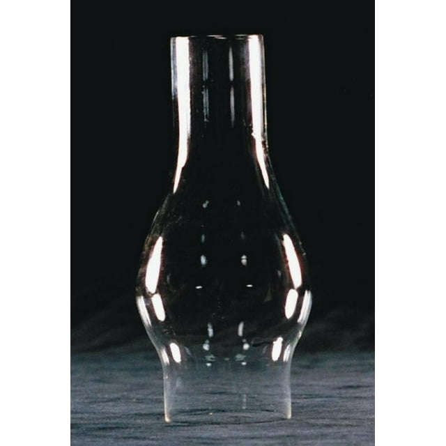Clear Glass Lamp Chimney, Replacement Hurricane Globe Measures 2 1/8