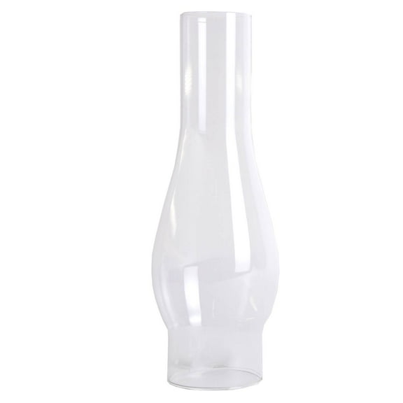 Clear Glass Lamp Chimney, Replacement Hurricane Globe Measures 2 5/8 Inch Diameter Base x 10 Inches High for Oil or Kerosene Lanterns